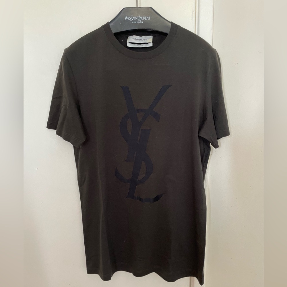 Authentic Yves Saint Laurent Men's Logo T-Shirt (Neo-Vintage)